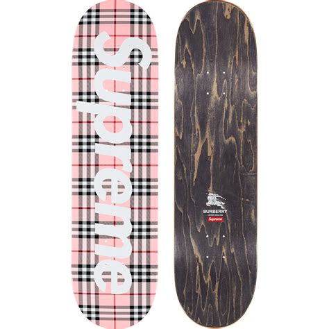 supreme burberry board|supreme burberry skateboard.